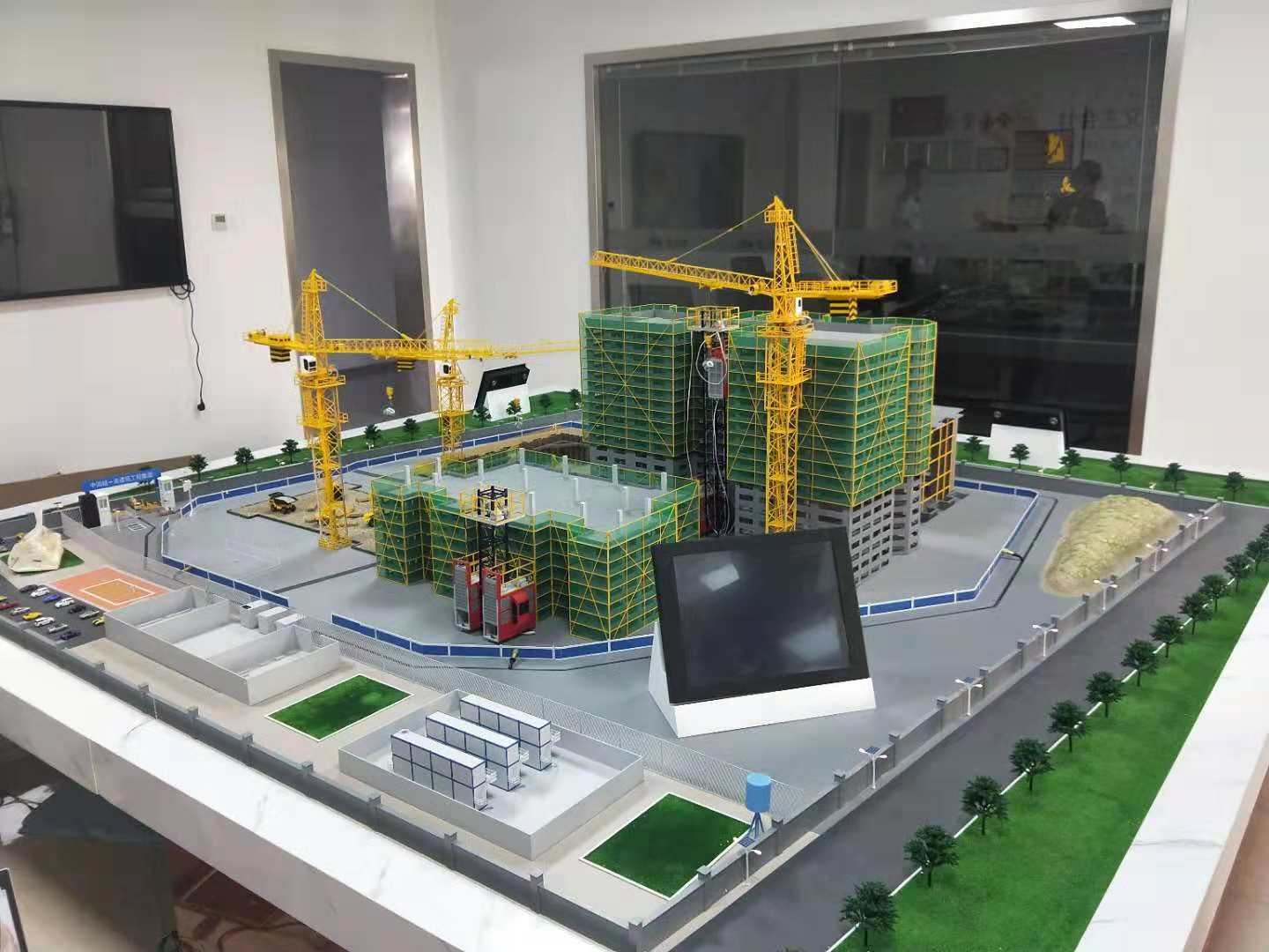 青岛建筑施工场景模型
